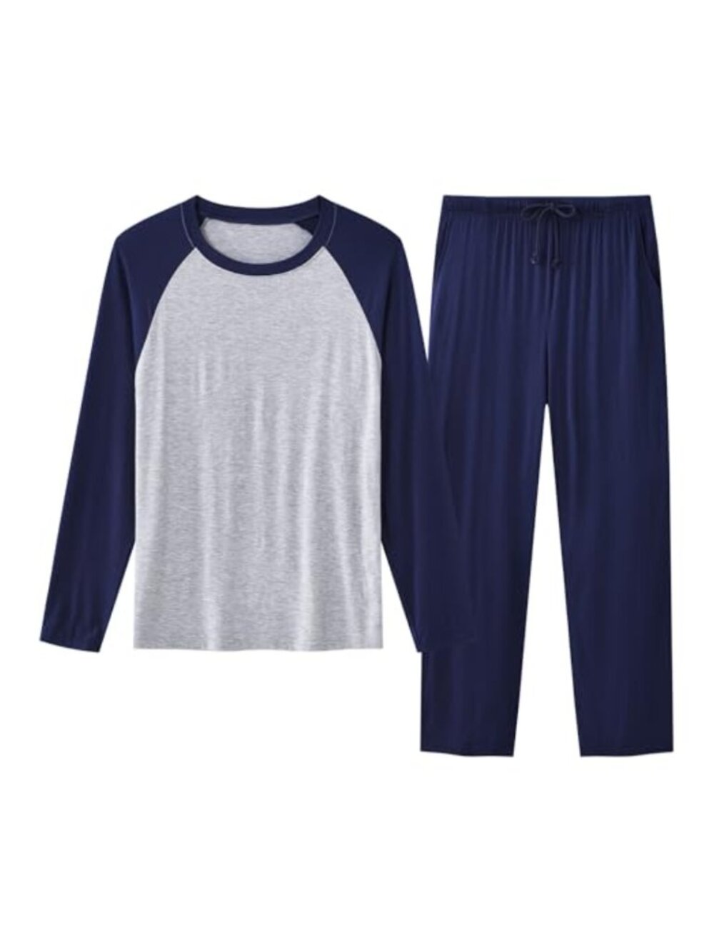 Womens Pajama Set Long Sleeve Modal Lounge 2 Piece with Pockets